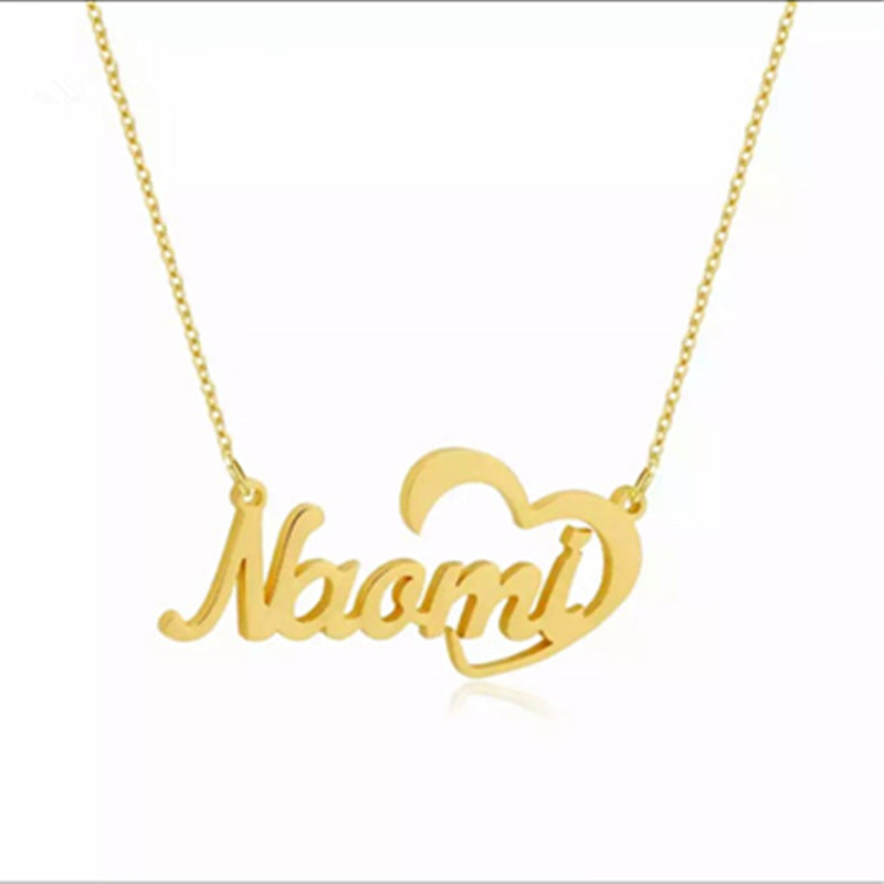 Personalized Name Rose Gold Clavicle Necklace