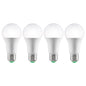 VEVOR Smart Light Bulbs, 4-Pack, 9W Multicolor LED Bulbs, 800 Lumens With Smart Control Compatibility For Vera, Google Assistant, Amazon Alexa, IOS, Android, RGB Color Changing