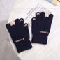 Knitted Gloves Touchscreen Winter Cute Panda Warm Goves For Cycling Women