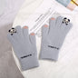 Knitted Gloves Touchscreen Winter Cute Panda Warm Goves For Cycling Women